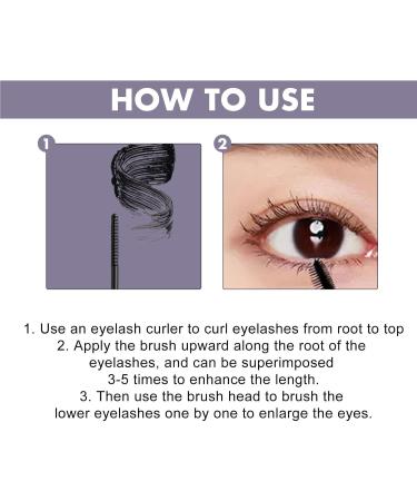  Generisch Lengthening volumizing waterproof mascara - Clump-free roll-on beauty mascara for women and girls for home birthdays holidays dates everyday wear weddings and the office - Buy Online on GoSupps.com