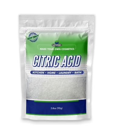 Myoc Pure Citric Acid Powder for Cleaning  Grocery & Gourmet Food  Bath Bombs  Citric Acid | Food Grade -0.24 lb Pack of 1