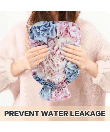 Naanle Hot Water Bottle with Lid - 1L Spring Hydrangeas for Menstrual Cramps Relief & Heat Therapy - Ideal for Hand & Foot Comfort - Buy Online on GoSupps.com