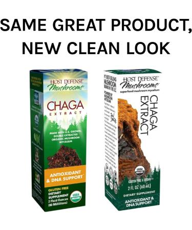 Host Defense Chaga Extract 2 fl oz - Antioxidant & DNA Support Mushroom Supplement - Buy Online on GoSupps.com