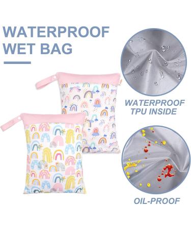 Seaur Waterproof Diaper Bag - Reusable Zipper Wet Bags for Baby | 2-Pack 30x40cm | Perfect for Daycare Beach & Fitness - Buy Online on GoSupps.com