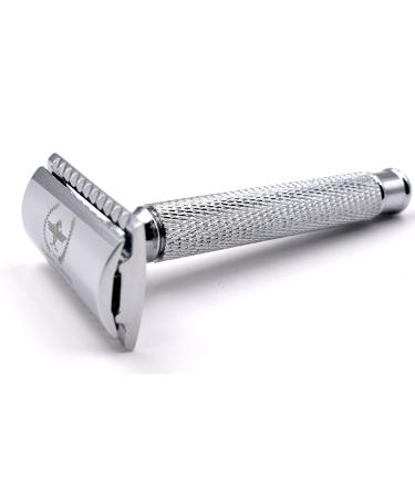 Caesar Double Wire Safety Razor by Roman Empire Shaving | Classic Razor | Safety Razor | Steel Razor with Set of 20 Shaving Blades (Astra-Derby-Shark-Treet)