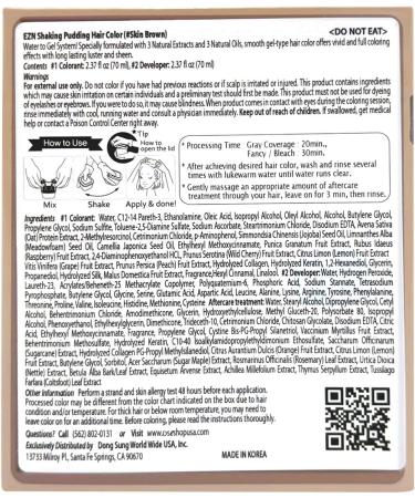 eZn Pudding Hair Dye Ammonia Free Semi-Permanent Self Hair Dye DIY Kit included contain Keratin Made in Korea Beauty (Mute Skin Brown) - Buy Online on GoSupps.com