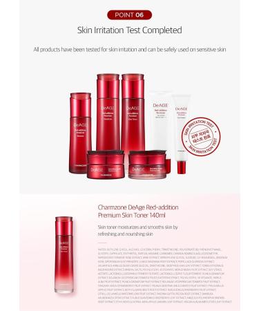 CHARMZONE DeAge Red-Addition Premium Toner 140ml - Anti-Aging Korean Skincare for Youthful Skin | International Shipping - Buy Online on GoSupps.com