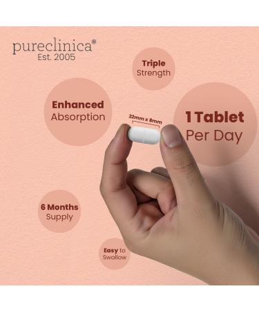  pureclinica 1500 mg x 1080 tablets. 1200 mg of UltraColl Collagen and 300 mg of hyaluronic acid per tablet. (6 bottles of 180 tablets each - 36-month supply) - Buy Online on GoSupps.com