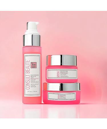 Buy Consult Beaute Champagne Beaute Lift 3-Piece Firming Set - Lift Firm & Rejuvenate Face Neck & Eyes - Hydrating Cream & Serum with Niacinamide & Peptide Complex - International Shipping Available - Buy Online on GoSupps.com