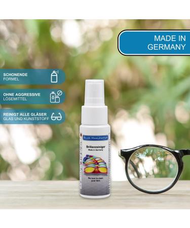 Blum Manufaktur 50ml Glasses Cleaner with Microfiber Cloth | High-Quality Glass Spray for Quick & Thorough Cleaning - Buy Online on GoSupps.com