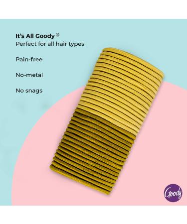 Goody Ouchless Elastic Hair Tie - 32 Count Blonde - 4MM - Slideproof Pain-Free Hair Accessories - Buy Online on GoSupps.com