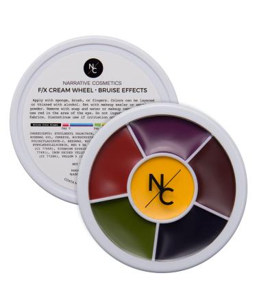 Narrative Cosmetics 6-Color Bruise Wheel  Professional SFX Cream Makeup Palette with Foam Sponges for the Stage  Film  Costumes  Cosplay - Buy Online on GoSupps.com
