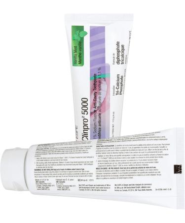 3M Clinpro 5000 Anti-Cavity Toothpaste (1.1% Sodium Fluoride) Vanilla Mint Flavour 113 g - Buy Online on GoSupps.com
