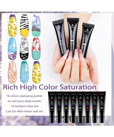 Biutee Nail Stamper Kit - Stamping Plate Set with Silicone Stamper & Scraper - Holiday Nail Art Supplies with Storage Bag - Buy Online on GoSupps.com