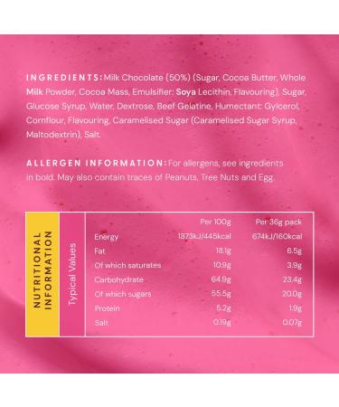 Mallow & Marsh Milk Chocolate over Salted Caramel Mini Mallows Multipack 12 x 36g Salted Caramel Multipack 12 x 36g - Buy Online on GoSupps.com