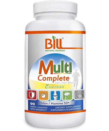 Bill Natural Sources Multi Complete Essentials for Men 50+ 90 Tablets - Buy Online on GoSupps.com