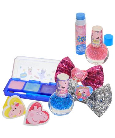Peppa Pig Townley Girl Backpack Makeup Set for Kids - Lip Gloss, Nail Polish, Hair Bow & More - Perfect for Parties & Makeovers - Ages 3 - Buy Online on GoSupps.com