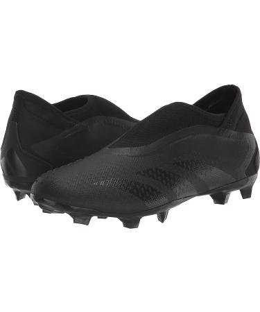 adidas Accuracy.3 FG Soccer Shoe - Unisex, Size 10 Women/9 Men, Black/White (Laceless) - Buy Online on GoSupps.com