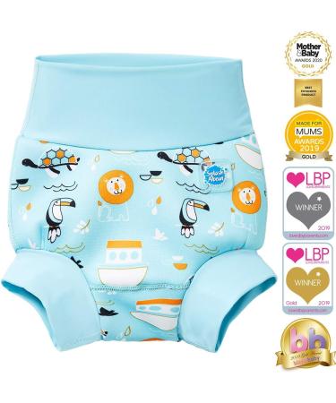 Splash About Happy Nappy Reusable Swim Nappy Noah's Ark 2-3 Years | Baby & Toddler - Buy Online on GoSupps.com