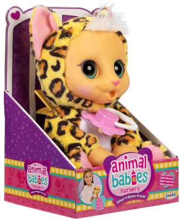 Personalized Baby Plush Leopard with Birth Certificate, Diaper & Pacifier - 10.5 Inch - Buy Online on GoSupps.com