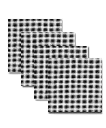 Needlepoint Blank Canvas Interlock 10/12/13/14/18-Mesh Sheets Size 9,5" X 9,5" Set of 4 (12 mesh)