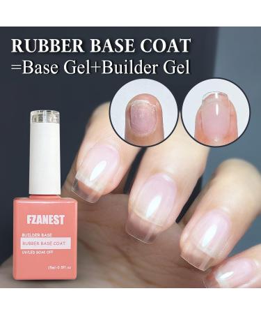 FZANEST Builder Base Gel For Nails Cream White Builder Gel in a Bottle Nail Strengthener Extension Gel Nail Polish Soak Off Milky Cream White - Buy Online on GoSupps.com