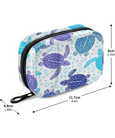 Shop Naanle Vintage Sea Turtle Pill Box - 7 Day Travel Organizer | Portable Vitamin Holder - Compact Design in Turtle & Blue - Buy Online on GoSupps.com