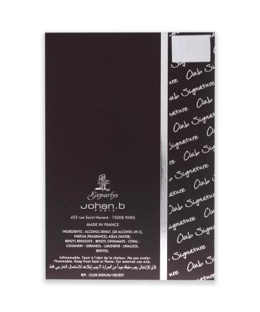 Johan B Club Signature Men EDT Spray 3.4 oz - Buy Online on GoSupps.com