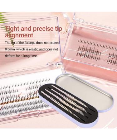 DIY Eyelash Appliances Tool Set - Premium Eyelash Tweezers Stainless Steel Scissors & Cluster Tweezers for Extensions - Enhance Your Beauty! - Buy Online on GoSupps.com