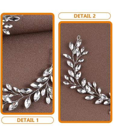 Beaupretty Hair Bands Hair Ties Headbands Rhinestone Headband Hairband for Women Bridal Headband Womens Headband Hair Accessories for Women Hair Headband Soft Chain Rhinestones Bride Metal Silver - Buy Online on GoSupps.com