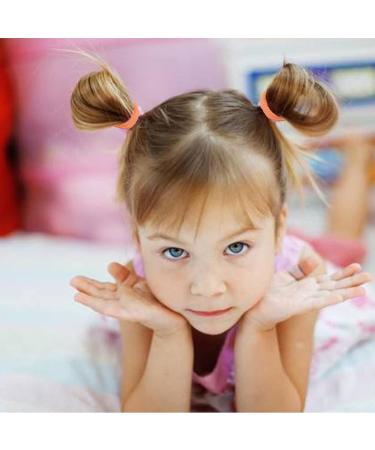 100Pcs Hair Bobbles for Girls Baby | Elastic Hair Ties Ponytail Holders | Small Seamless Hairbands for Toddlers & Kids - Buy Online on GoSupps.com