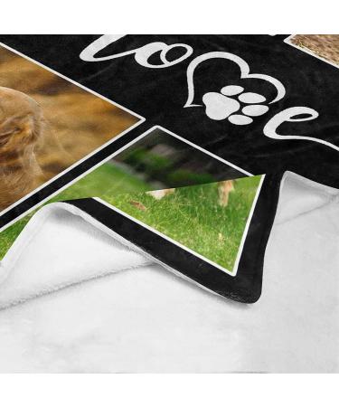 Custom Pet Photo Blanket | Personalized Gift for Pet Owners | Dog & Cat Memorial Blanket | 50x60 Inches - Buy Online on GoSupps.com