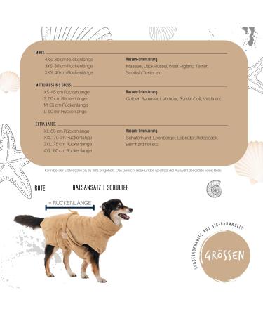 Buy Lills Dog Wool - 100% Organic Cotton Blanket in Sand Beige/Cream | Ideal for Pets | 55 cm Back Length - Buy Online on GoSupps.com