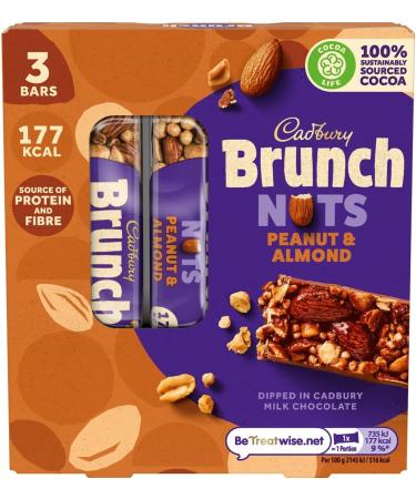 Cadbury Brunch Nuts Peanut and Almond Chocolate Bar 105g - Buy Online on GoSupps.com