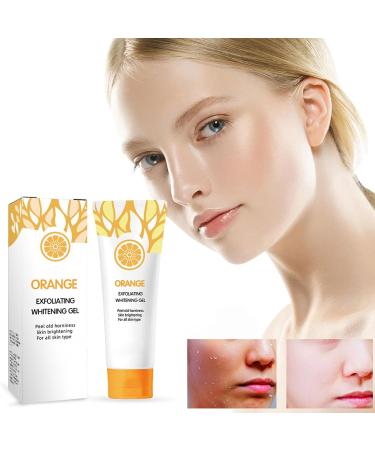 Brightening Scrub | Orange Body Scrub & Skin Exfoliator | 50G Fast Brightening & Brightening Organic Scrub For Dark Thigh Bikini Area - Buy Online on GoSupps.com