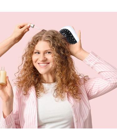 Scalp Oil Applicator Scalp Massager Multifunctional Electric Scalp Massage Brush - Portable Oil Dispenser Hair Brush Massager - Buy Online on GoSupps.com