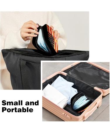 GIAPB Period Bag Sanitary Napkin Storage American Flag Flames Makeup Pouch Color417 - Buy Online on GoSupps.com