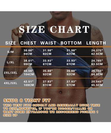 BODYSUNER Sauna Sweat Vest for Men | Waist Trainer Compression Tank Top | Blue L/XL - Buy Online on GoSupps.com