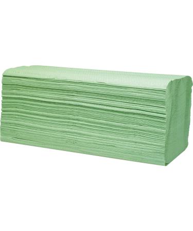 Fall-Samed paper towels cell fabric 2-layer ZZ-fold green 25 x 23 cm 160 sheet towel paper folding towels paper towels 25x23 cm (160 pack) green