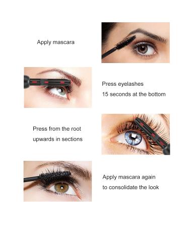 Heated Eyelash Curler for Women - Professional Quick Heating & Long Lasting Battery Powered Tool (Black - Buy Online on GoSupps.com