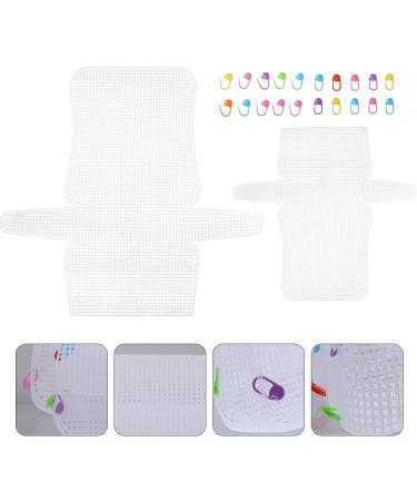 Clear Plastic Cross Stitch Canvas Sheets for Crafts - Ciieeo Needlepoint Mesh Kit - Buy Online on GoSupps.com