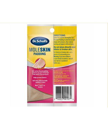 Dr. Scholl's Moleskin Plus - 3 Strips | Blister Prevention & Comfort - Buy Online on GoSupps.com