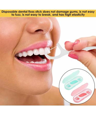 20 Picks Dental Floss Sticks & Portable Box - Travel-Friendly Tooth Cleaner for Family & Hotel Trips - Buy Online on GoSupps.com