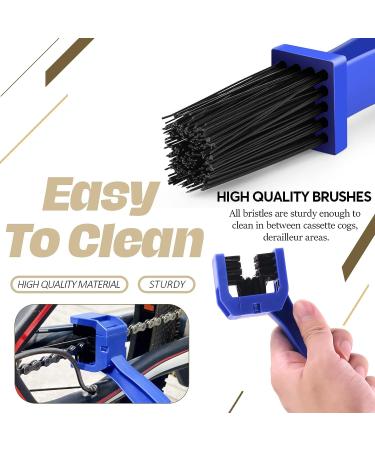 Wokape 19Pcs Bicycle Cleaning Brush Tool Kit with Stainless Steel Tube Bottle Brush - Professional Chain Cleaner for Mountain, Hybrid, City, BMX, and Road Bikes - Buy Online on GoSupps.com