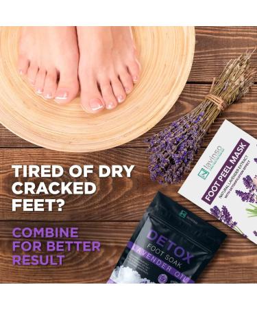 Lavender Oil Foot Soak with Epsom Salt for Dry Cracked Feet - Made in USA - 1 LB Lavender - Softens Calluses, Soothes Sore Feet & Removes Odor - Athlete's Foot Relief - Buy Online on GoSupps.com
