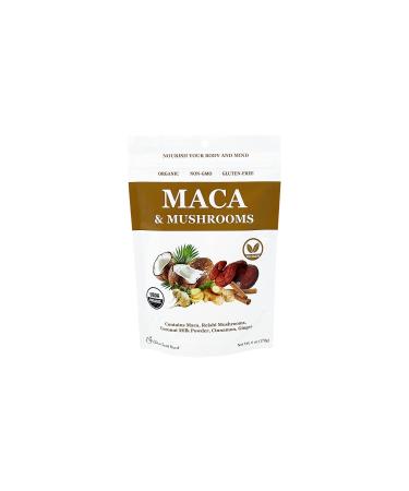 Cherie Sweet Heart Maca Mushrooms Blend (Maca + Reishi + Coconut Milk + Cinnamon + Ginger) 6oz Bag 15 Servings Organic Non-GMO Vegan Gluten-Free Maca and Mushrooms 6 Ounce (Pack of 1)