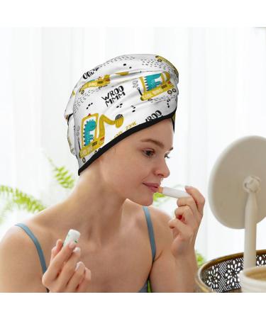 Fast-Drying Dinosaur Hair Towel Wrap | Button Towel Turban for Quick Hair Drying - Buy Online on GoSupps.com