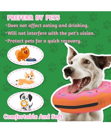 Inflatable Collar for Dogs and Cats Large Dogs Soft Pet Recovery Cone Collar Dog Cone Alternative After Surgery Adjustable Dog E Collars Cone for Dogs After Surgery to Stop Licking Large Size:Neck :14"-18" Pink - Buy Online on GoSupps.com