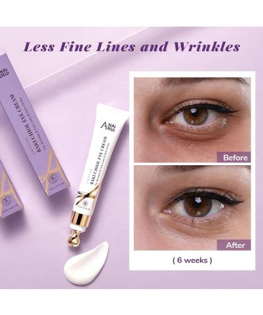 ANAI RUI Caffeine Bakuchiol Firming Eye Cream - Retinol & Peptide Eye Moisturizer for Dark Circles Puffiness & Wrinkles | 0.5 FL OZ - Buy Online on GoSupps.com