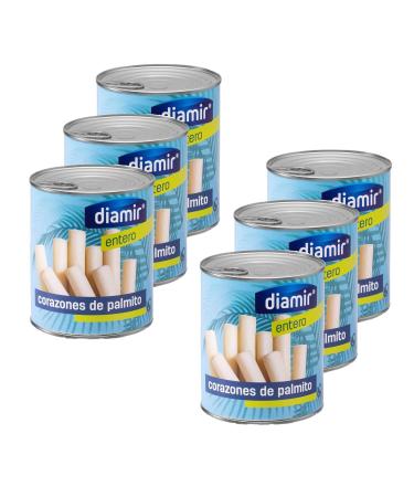 Lot 6x Whole palm hearts - Box 800g