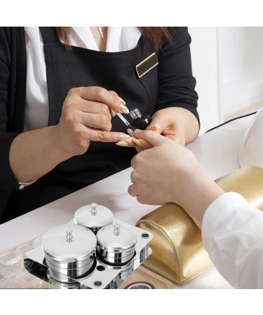 HAPINARY Skin 1 Set Nail Steel Bowl Nail Dappen Dish Dappen Dish for Acrylic Nails Acrylic Containers Mini Dappen Dish Monomer Dish Monomero Guasha Tool Stainless Steel Bowl Liquid - Buy Online on GoSupps.com