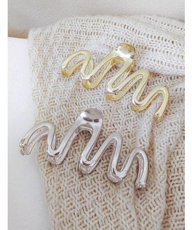 4 Pack Large Metal Hair Claw Clips - Strong Hold Hair Clamps for Women - Perfect for Thick and Thin Hair Styling - Fashion Accessories in Gold - Buy Online on GoSupps.com