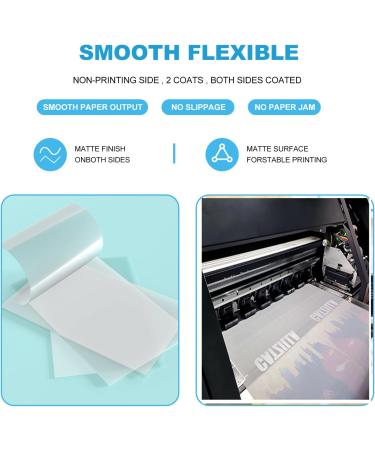 Carbcolords DTF Transfer Film - 60 Sheets A4 PET Clear PreTreat Heat Transfer Paper for T-Shirts - 60 PCS - Buy Online on GoSupps.com